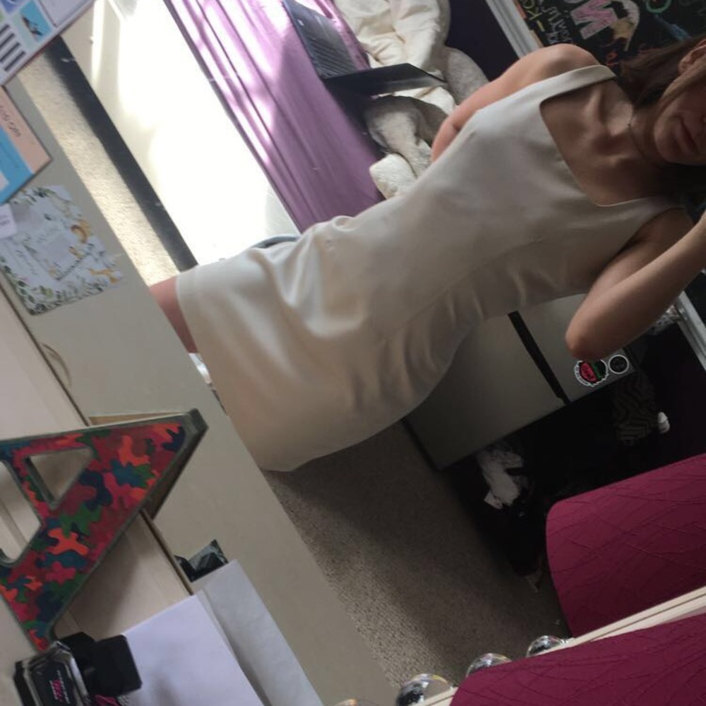 Cream colored dress